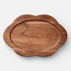 Wood Scallop Oval Tray Hearth & Hand with Magnolia